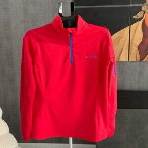 Vaude Men's Red/Orange half zip up XL